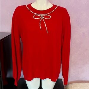 Liz Claiborne Bold Red Sweater